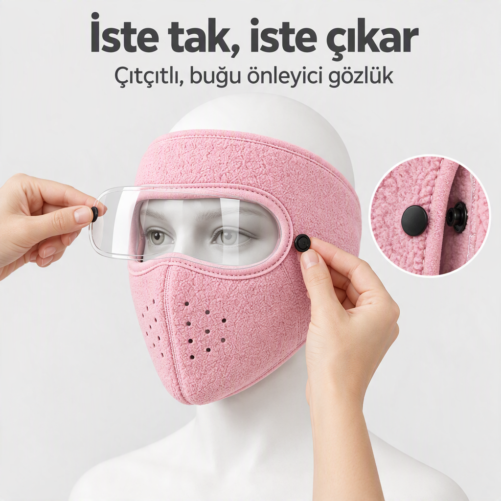 Çıkarılabilir çıtçıtlı gözlük